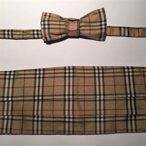 burberry bow tie and cummerbund|Burberry clothing for men.